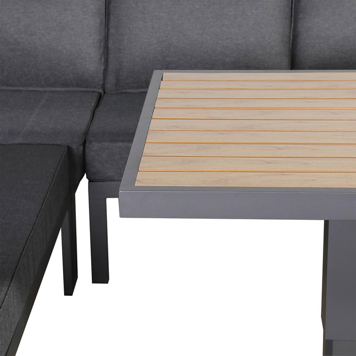 Titan Range Square Corner Sofa Set with Adjustable Table - Abode Avenue