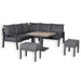 Titan Range Square Corner Sofa Set with Adjustable Table - Abode Avenue