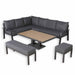 Titan Range High Back Left Hand Corner Sofa Set - Abode Avenue