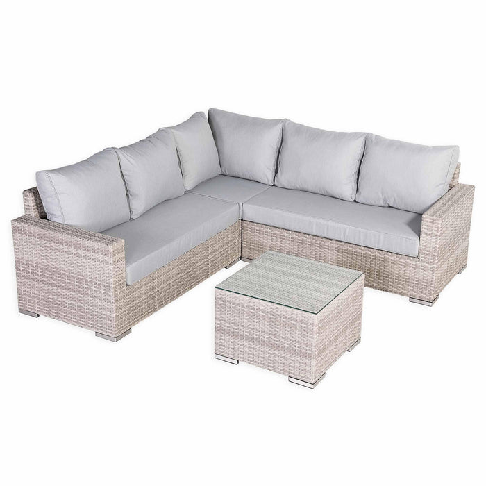 Aurora Range High Back Corner Sofa Set with Coffee Table - Abode Avenue