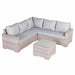 Aurora Range High Back Corner Sofa Set with Coffee Table - Abode Avenue