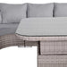 Aurora Range Large Round Corner Sofa Set with AdjustableTable - Abode Avenue