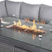 Catalina Range Modular Rattan Corner Sofa Set with Adjustable Rising Table or Gas Fire Pit Table - Abode Avenue