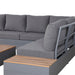 Titan Range Corner Sofa Set with Wood Top Coffee Table - Abode Avenue
