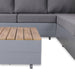 Titan Range Corner Sofa Set with Wood Top Coffee Table - Abode Avenue