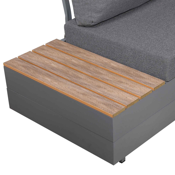 Titan Range Corner Sofa Set with Wood Top Coffee Table - Abode Avenue