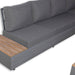 Titan Range Corner Sofa Set with Wood Top Coffee Table - Abode Avenue