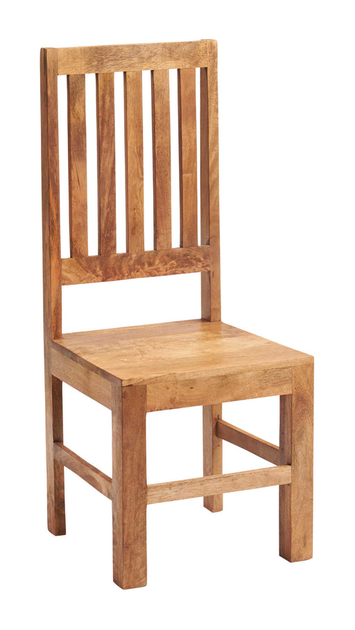 Lumina Light Mangowood Slat Back Chair - Abode Avenue